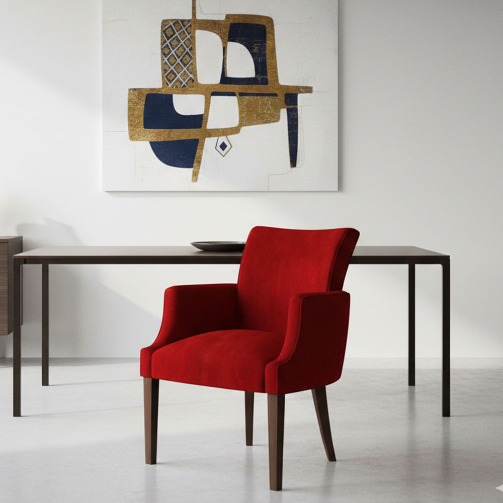 Floret Dining Chair-Scarlet Red